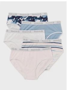 Reebok Girls' Underwear, Cotton Stretch Hipster Panties, 5 Pack, Sizes XL - Picture 1 of 3