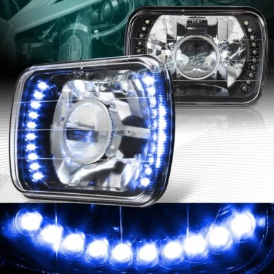 FAROS PROYECTOR LED AZUL CARCASA HAZ SELLADO 7"X6" H6014 H6052 H6054 Foto 1 de 4