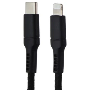 CELLCandy 10FT Usb-C À 8-Pin Tressé Charge & Synchronisation Câble - Noir - Photo 1 sur 3