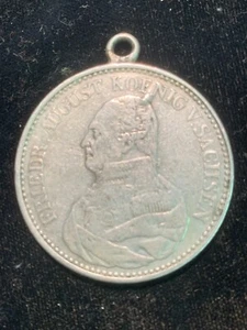 1826S German States Saxony-Albertine Silver Thaler Pendent - Picture 1 of 2