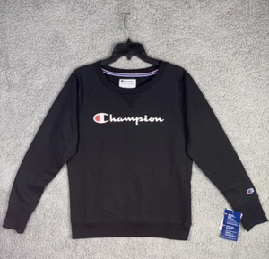 Champion Women's Powerblend Boyfriend Graphic Crew Sweatshirt Size Extra Small - Picture 1 of 7