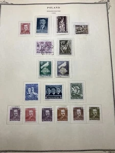 Rare 1950 Poland Stamp Poczta Polska Set Mint hinged & Used. - Picture 1 of 24