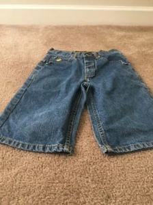 Rocawear Boys Blue Jean Shorts Zip & Button Pockets Size 10  - Picture 1 of 6