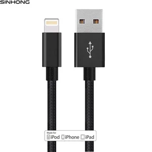 Tissu Court 25cm USB Chargeur Câble pour IPHONE 7 6S 6 Plus 5S 5 Se IPAD Origine - Photo 1 sur 1
