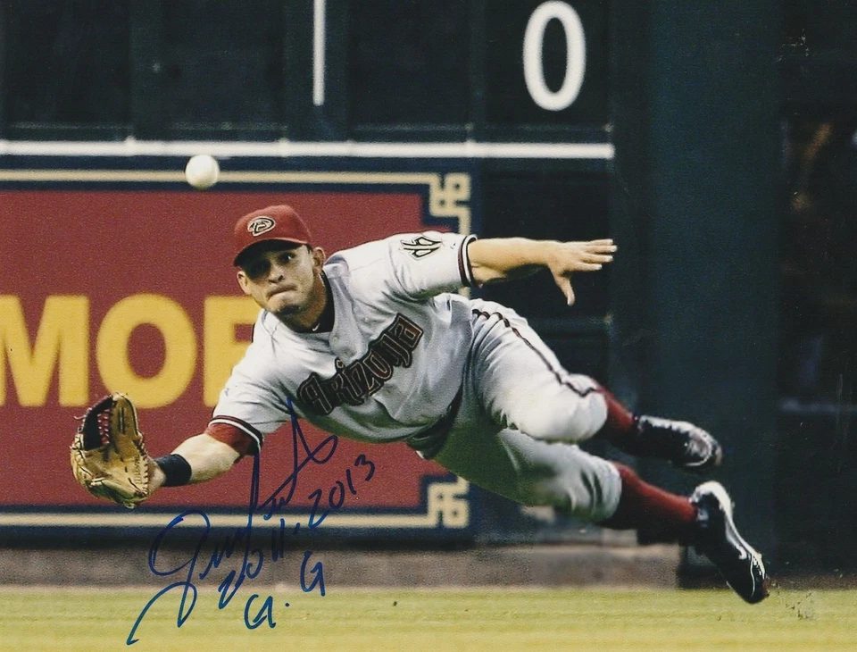 GERARDO PARRA ARIZONA DIAMONDBACKS 2011, 2013 GUANTE DE ORO ACCIÓN FIRMADO 8x10 Foto 1 de 1