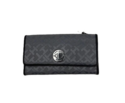 NEW Tommy Hilfiger Continental Lock Checkbook & Wallet-Glacier Grey - Image 1 of 3