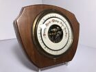 Vintage Wooden Wall Barometer - Shield Crest Shape With Italic Font