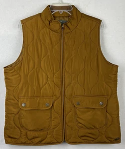Natural Reflections Puffer Vest Women Size XL Brown Sienna Flap Snap Pockets - Picture 1 of 7