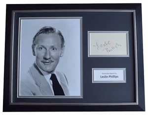Leslie Phillips Signed FRAMED Photo Autograph 16x12 display Carry On TV COA - Picture 1 of 6