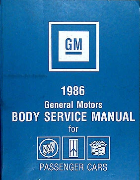 1986 Body Repair Manual Grand National All Buick Cadillac Olds Shop Service Book - Image 1 of 1