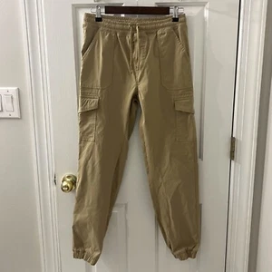 Eddie Bauer Kids Unisex Khaki Beige Outdoor Hiking Cargo Joggers Pants XL (16) - Picture 1 of 5