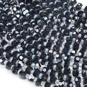 6X4MM Piedra Preciosa Turmalina Negra Grd AAA 15 pulgadas (80016906-D348) - Imagen 1 de 3