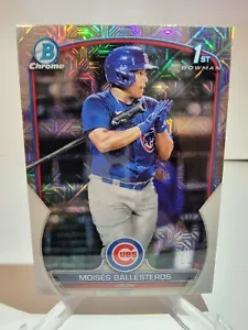 2023 Bowman Moises Ballesteros Mojo Refractor Chicago Cubs - Picture 1 of 2
