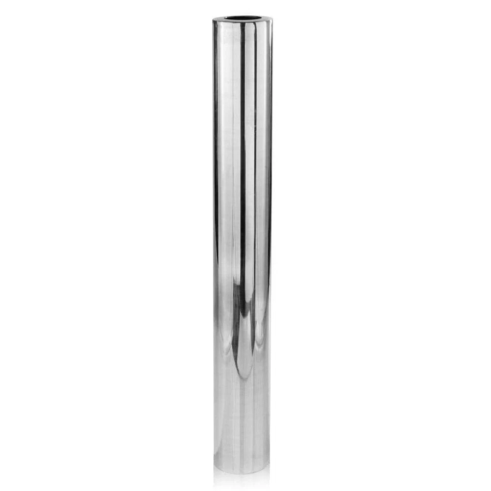 48 Silver Aluminum Cylinder Table Vase - Image 1 of 1