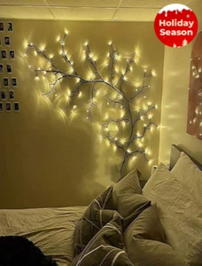 Birch Twig Tree Snowy Pre Lit Christmas Outdoor Indoor Lights Xmas Decoration - Picture 1 of 6