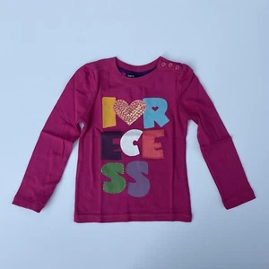 Gap Kids long sleeve girly graphic tee mulberry sequin heart “I Love Recess” New - Picture 1 of 8