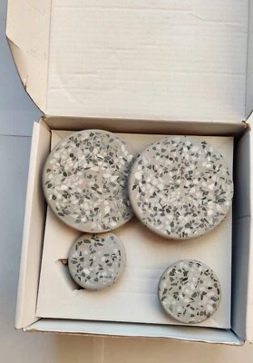 Juego de 4 ganchos de pared Blomus PONTO WALL HOOKS gris estampado ¡Nuevo!! Foto 1 de 4