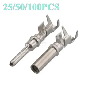 Amphenol 4,0-2,0mm² Auto/Kfz Crimpkontakte Stecker Stift Kontakt Buchsenkontakt - Picture 1 of 5