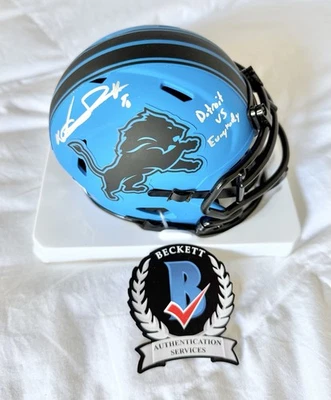 DETROIT LIONS NDAMUKONG SUH firmado INSCRITO EVERYONE RAVE MINI CASCO BECKETT Foto 1 de 4
