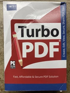 IMSI Design Turbo PDF V3 Software Fast, Affordable & Secure PDF Solution - Picture 1 of 2