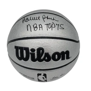 Robert Parish Signed Celtics Platium Edition Basketball W/ NBA Top 75 Beckett - Picture 1 of 1