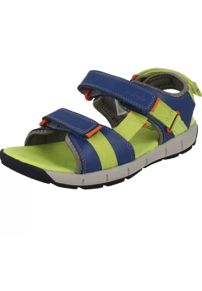 Clarks Infant Boys Hook & Loop Strap Sandals Jolly Crazy Uk 10 G /EU 28 - Image 1 of 3