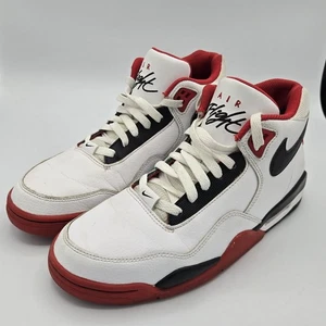 Nike Flight Legacy Red White Black Basketball BQ4212-100 Men’s - Size US 8 - Picture 1 of 8