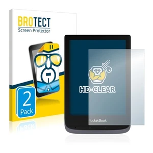 2x Display Schutz Folie für PocketBook Touch HD 3 Zubehör Transparent - Bild 1 von 6