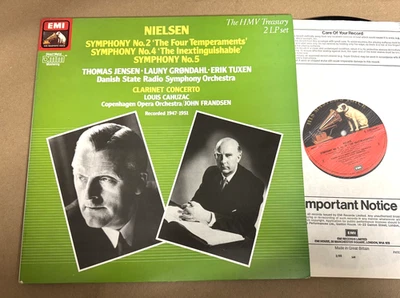 EMP 29 04441 Nielsen Symphonies 2, 4 & 5 Clarinet Concerto Thomas Jensen etc 2LP - Image 1 of 4