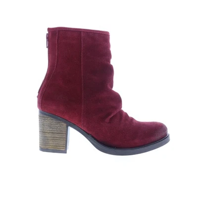 Bos. & Co. Bevy Womens Red Suede Zipper Ankle & Booties Boots 40 - Image 1 of 4