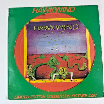 HAWKWIND  PICTURE DISC  DEBUT  1984 LP  UM EMI IMPORT  AUDIO G-VG  RARE! - Image 1 of 4