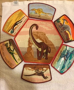 Mint 2017 National Jamboree 7 Piece JSP Set Utah National Parks Dinosaur Red  - Picture 1 of 1