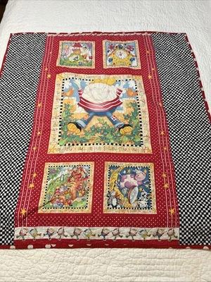 "De colección Edredón Rima Infantil Humpty Dumpty Bebé Casero Cuna Acolchado 37x40""" Foto 1 de 4