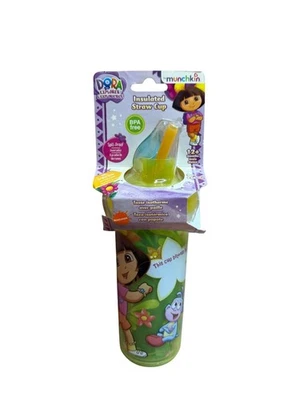 Taza de paja aislante Dora The Explorer Munchkin 9 oz NUEVA Foto 1 de 3