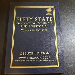 1999-2009 COMPLETE Fifty State - Deluxe Edition- 112 Coins In Whitman Folder  - Picture 1 of 14