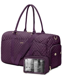 Weekender Reisetasche für Damen - Handgepäcktasche mit Schuhfach Ov... - Bild 1 von 8