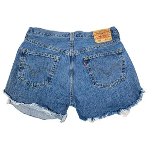 Levi's 501 Cut Off Shorts Dad Button Fly size 34 - Picture 1 of 5
