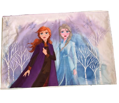 Funda de Almohada Estándar Disney Frozen Anna & Elsa Doble Cara Confía en tu viaje Foto 1 de 4