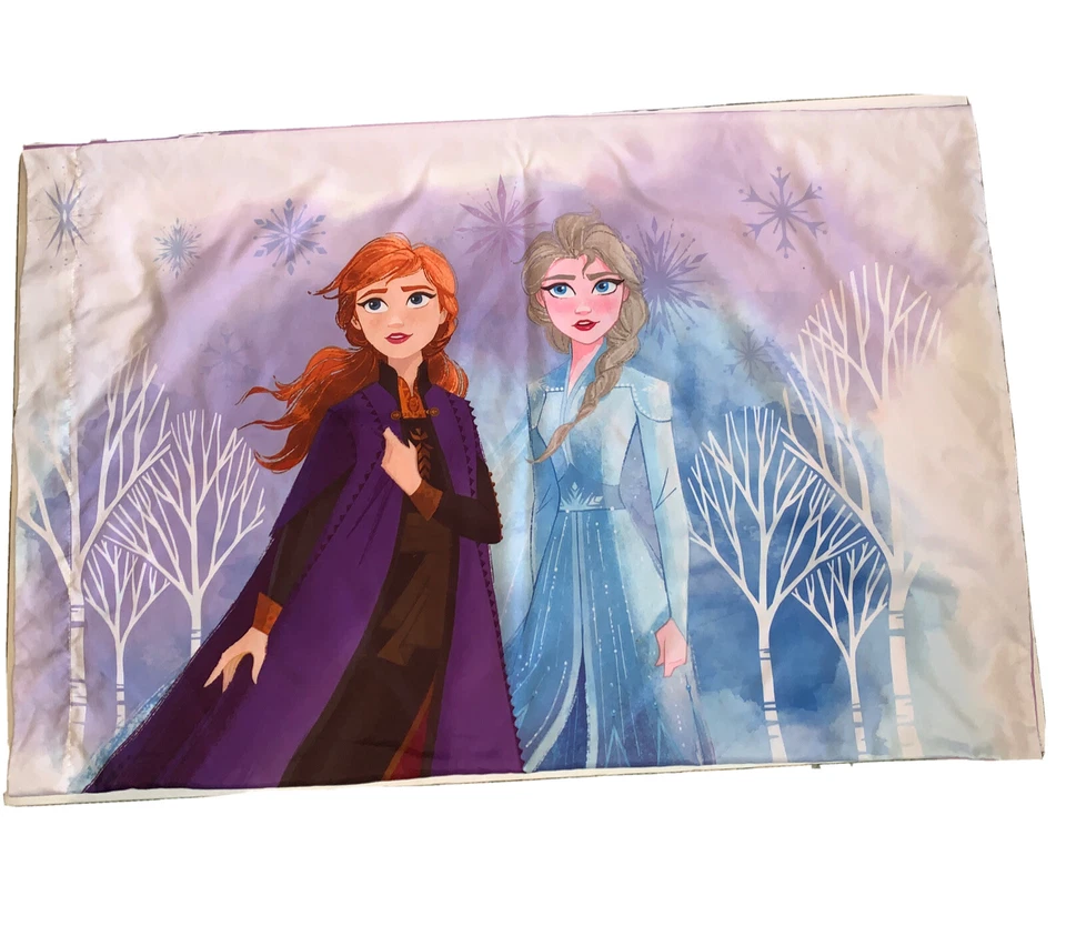 Funda de Almohada Estándar Disney Frozen Anna & Elsa Doble Cara Confía en tu viaje Foto 1 de 4