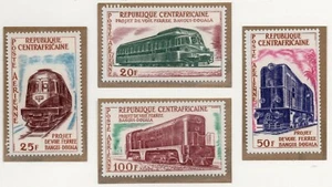 1963 - Repubblica Centrafricana - Ferrovia Bangui-Douala 4 val. (p. aerea) MNH** - Picture 1 of 1