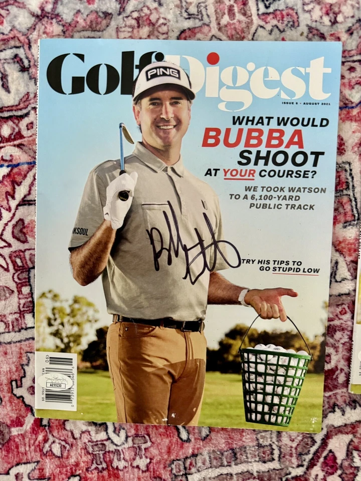 Bubba Watson autograph SIGNED Golf MAGAZINE JSA LIV - Image 1 of 1