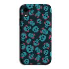 Turquoise Green DJ Skulls Phone Case Cover Headphones Skull Skeleton H706