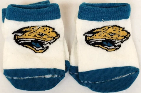 NFL Jacksonville Jaguars Infant-Baby Socks (Size 0-6 Months) (Last - 2 Pair) Cover