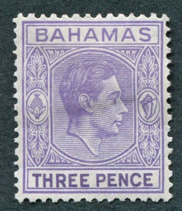 BAHAMAS 1938 3d violet SG154 mint MH FG King George VI KGVI #C03 - Picture 1 of 1