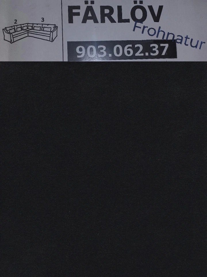 Ikea FÄRLÖV Bezug Ecksofa 2/3 Djuparp dunkelgrau NEU OVP 903.062.37 Wechselbezug - Bild 1 von 1