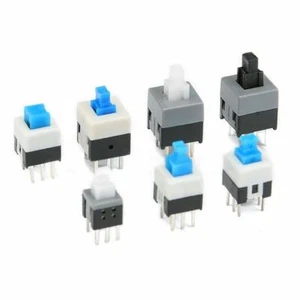 Mini interruttore a pulsante quadrato autobloccante/non autobloccante 6 pin 5,8 mm-8,5 mm - Foto 1 di 12
