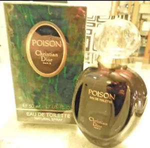 Poison 50 ML 1980’s Vintage EDT By Christian Dior - Picture 1 of 3