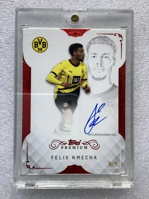 TOPPS BVB PREMIUM 2023/24 ON CARD AUTO FELIX NMECHA 3/5 - Image 1 of 2