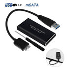 USB 3.0 M50 mSATA Alu SSD Gehäuse Adapter Case mit USB 3.0 kabel für mSATA SSD