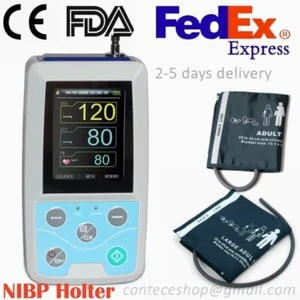 FDA Patient Monitor NIBP Holter, Digital Blood Pressure monitor,Adult 2 Cuffs - Picture 1 of 13